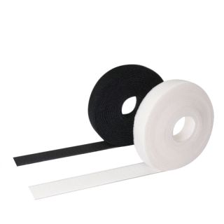 Elastisches Flauschband zum Nähen 3 m auf Rolle schwarz oder weiß