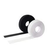 Elastisches Flauschband 3 m schwarz oder weiß