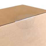 Klebeetiketten rund transparent einseitige Klebepunkte 50 mm 100 Stück