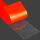 Doppelseitiges Folienklebeband aus PET mit roter Abdeckung