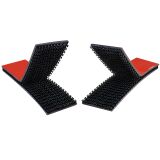 3M Dual Lock DL250/5361 selbstklebendes Klettband, 25 mm breit, schwarz, 25 mm x 100 mm, 4 Einzelstücke