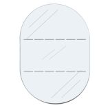 Verschlussetiketten transparent perforiert oval