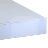 Verschlussetiketten transparent perforiert, oval, 45 mm x 30 mm