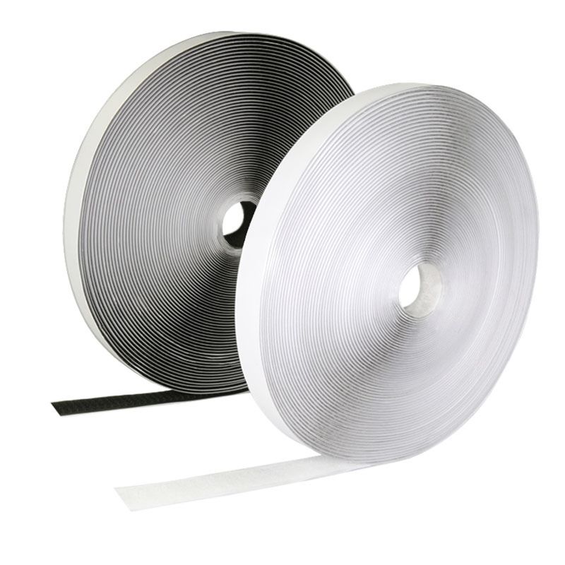 1,95€/m-10,00€/m 1m Klettband Selbstklebend Schwarz Weiß 16 20 25 30 38 50 100mm 