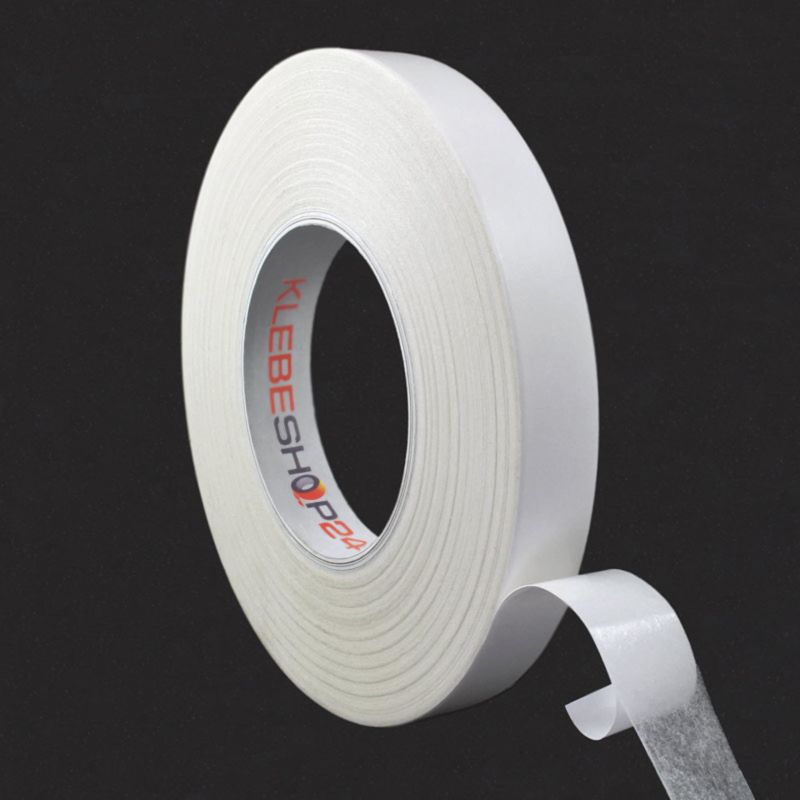 3 mm x 50 m Papiervliesklebeband Doppelseitiges Bastelklebeband 