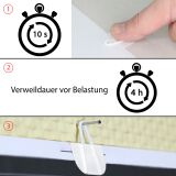 Bildaufhänger zum Kleben Aufhänger selbstklebend 17 x 28 mm 10 Stück