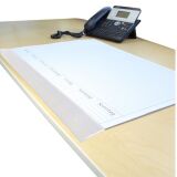 Schutzleisten für Schreibtischunterlagen Kalenderabdeckleisten selbstklebend transparent 10 Stück (paarweise auf Bogen)