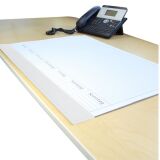 Schutzleisten für Schreibtischunterlagen Kalenderabdeckleisten selbstklebend weiß 100 Stück (paarweise auf Bogen)