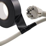 3M Temflex 165 Elektro-Isolierband aus PVC, schwarz, 19 mm x 25 m