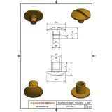 Buchschrauben vermessingt 5 mm