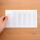 Beschriftungsfenster selbstklebend transparent schmale Seite offen 19 x 75 mm 120 Stück