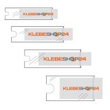Beschriftungsfenster selbstklebend transparent