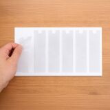 Beschriftungsfenster selbstklebend transparent schmale Seite offen 62 x 150 mm 24 Stück