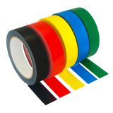 PVC-Klebeband 25 mm x 66 m alle Farben (Schwarz, Blau, Grün, Rot, Gelb)