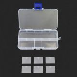 Sortimentsbox für Kleinteile, 12,8 x 6,5 x 2,2 cm, transparent, mit Deckel, 1 Stück