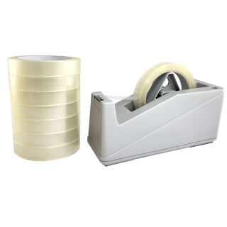 Tischabroller-Set mit 8 Klebebandrollen