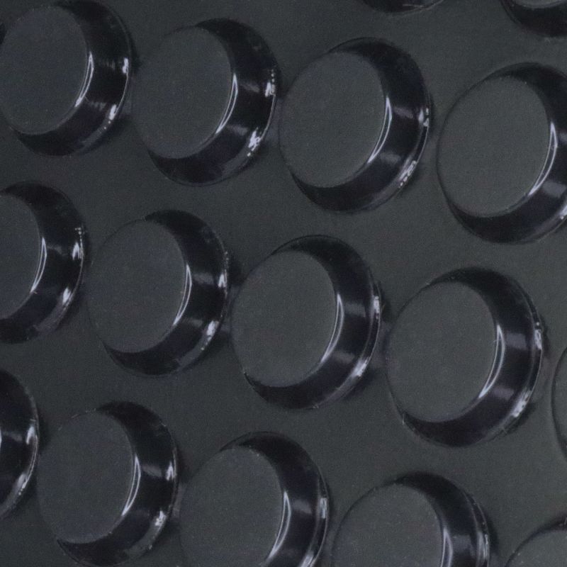 glänzend 8097 50 Gummifüße schwarz ca 20 mm x 10 mm x 2 mm  rechteckig 